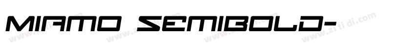 Miamo SemiBold字体转换